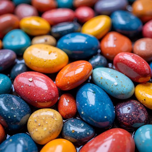 Colorful Painted Rocks
