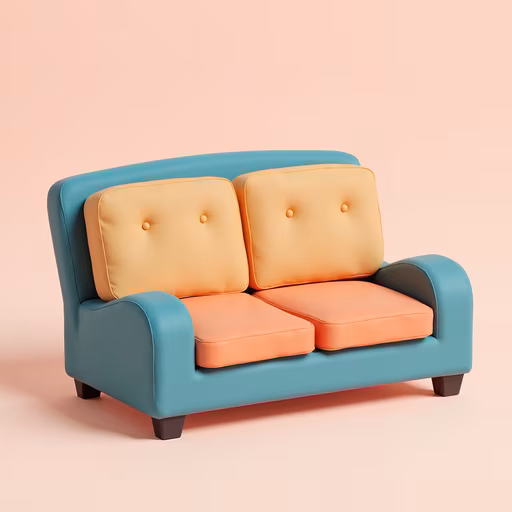 Colorful Sofa Illustration