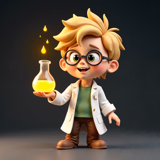 Curious Scientist Illustration
