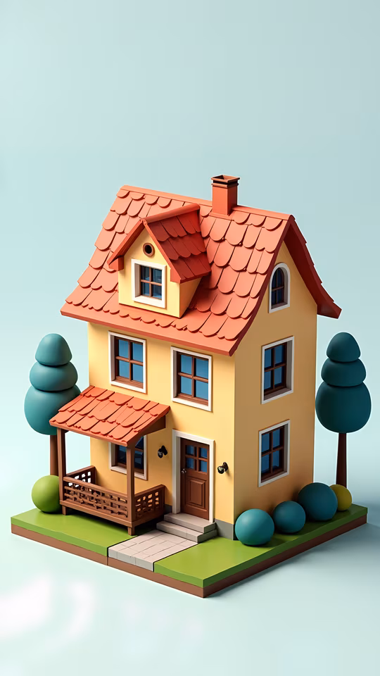 Cute Cartoon House
