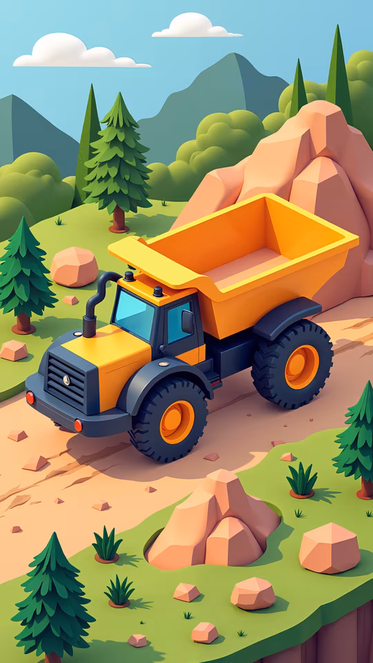 Dump Truck Illustration