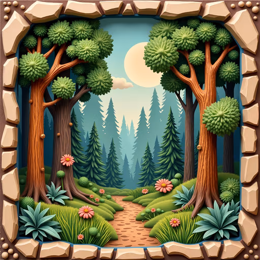 Forest Path Illustration