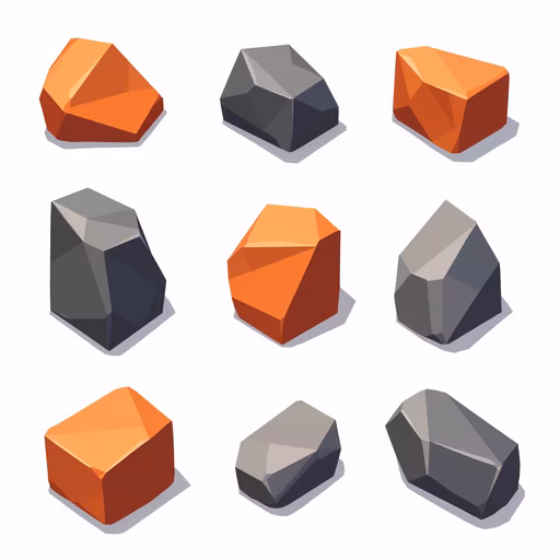 Geometric Stones Illustration