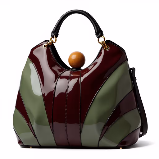 Glamorous Patent Leather Handbag