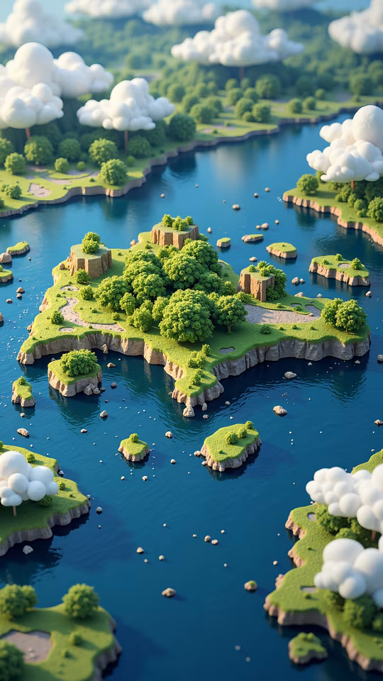 Island Paradise Illustration