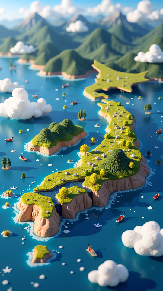 Island Paradise Illustration