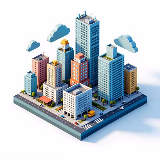 Isometric Cityscape Illustration