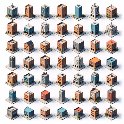 Isometric Cityscape Illustration