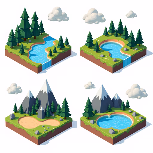 Isometric Landscape Illustration