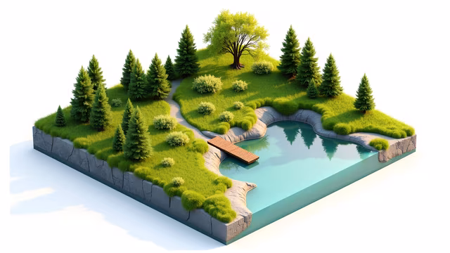 Isometric Landscape Illustration
