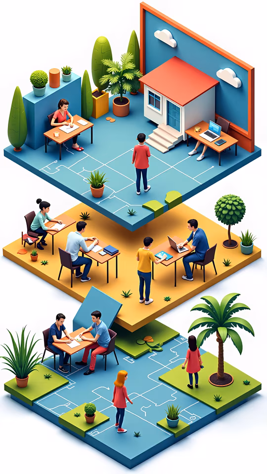 Isometric Office Illustration