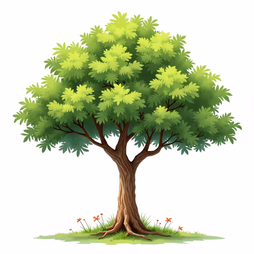 Lush Green Tree Illustration
