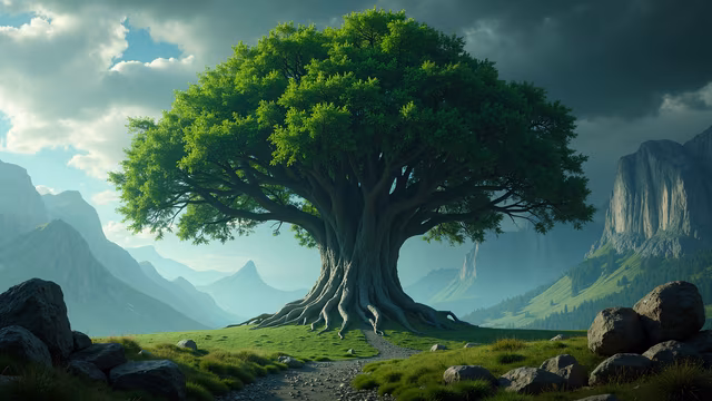 Majestic Tree Illustration
