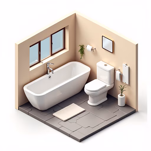 Minimalist Bathroom Illustration