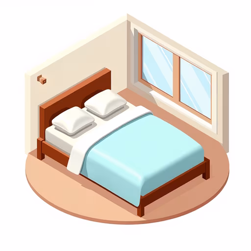 Minimalist Bedroom Illustration