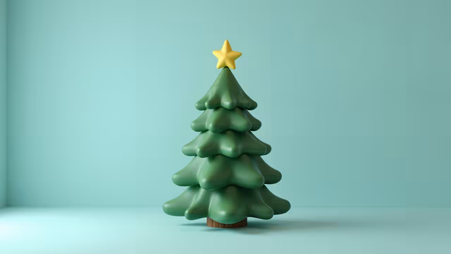 Minimalist Christmas Tree Illustration