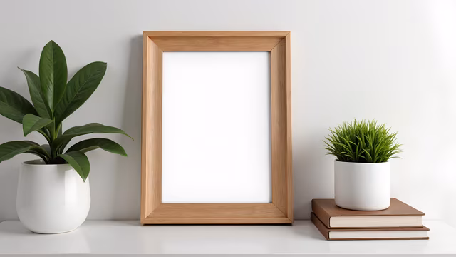 Minimalist Frame with Plants