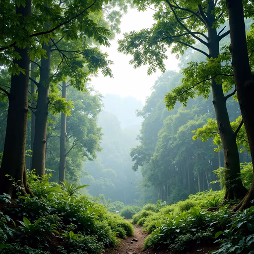 Misty Forest Path