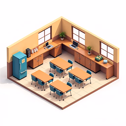 Modern Office Interior Illustration