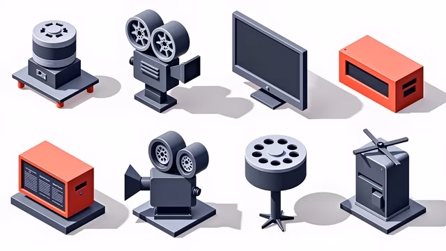 Movie Equipment Illustration