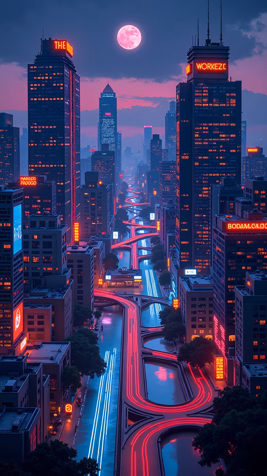 Neon Cityscape