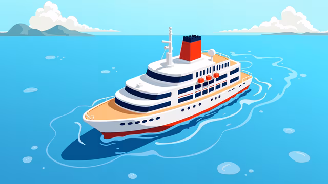 Ocean Liner Illustration