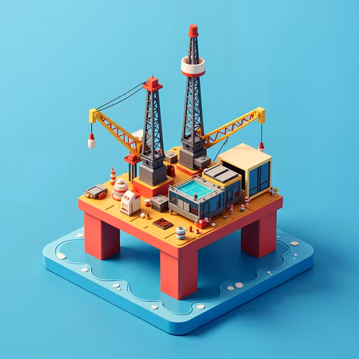 Oil Rig Illustration