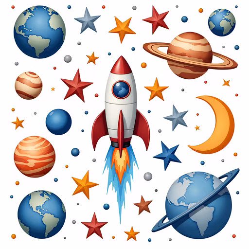 Space Adventure Illustration