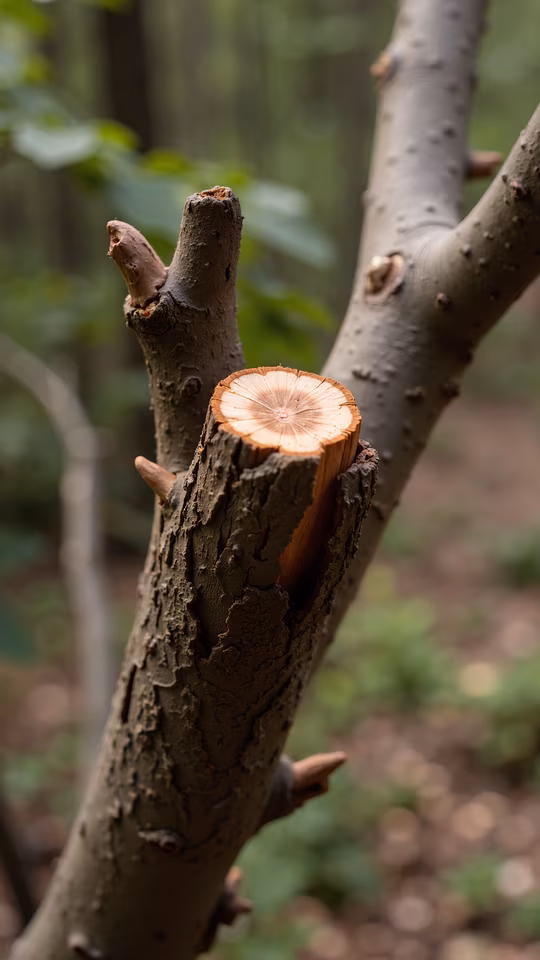 Tree Branch with Cross Section