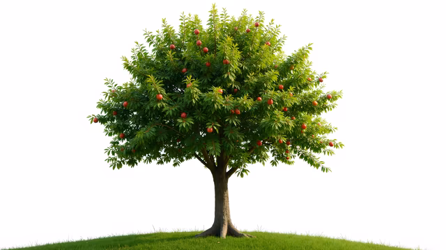 Tree with Red Fruits