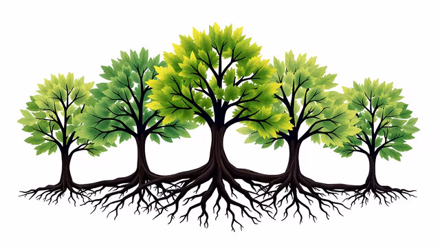 Trees with Shared Roots
