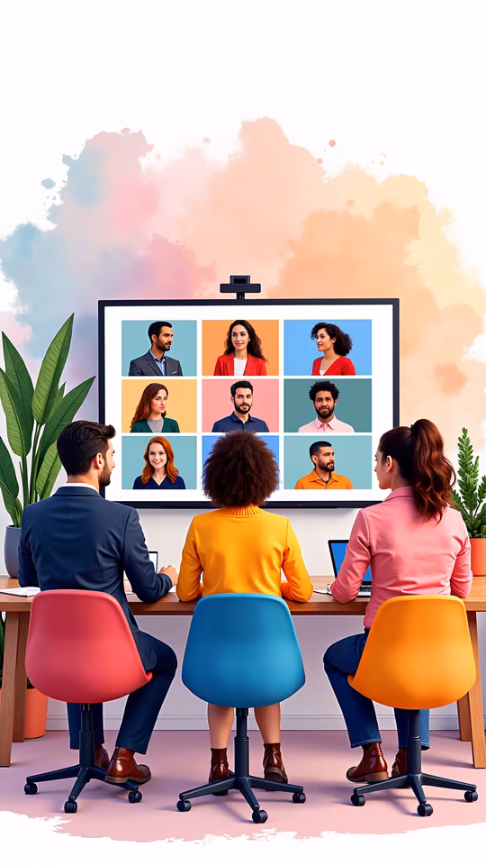 Virtual Meeting Illustration