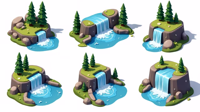 Waterfall Illustration