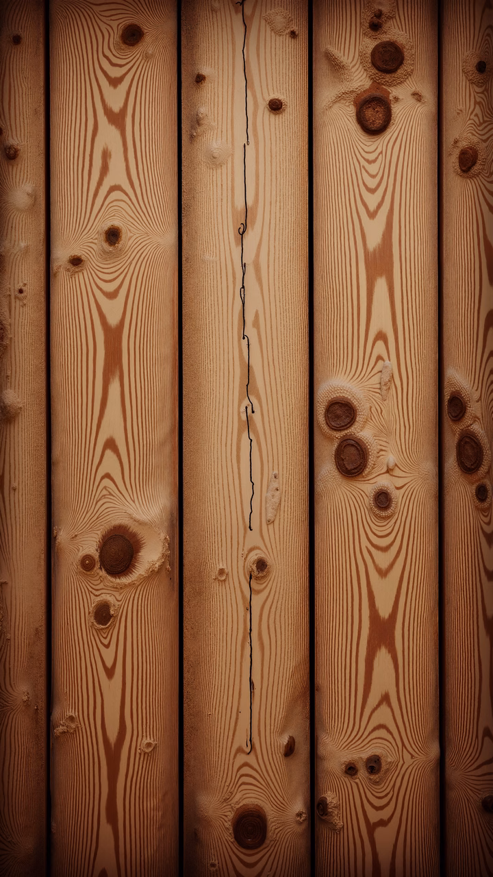Close-up of wooden planks with detailed textures and warm tones.
