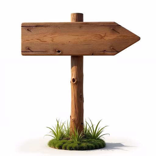 Wooden Signpost Illustration