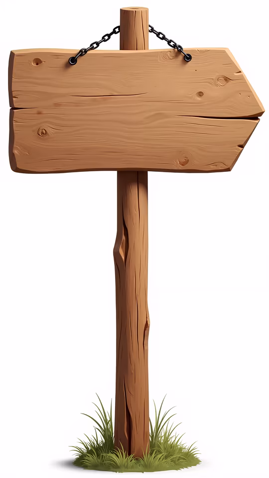 Wooden Signpost Illustration