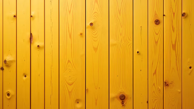 Yellow Wooden Fence