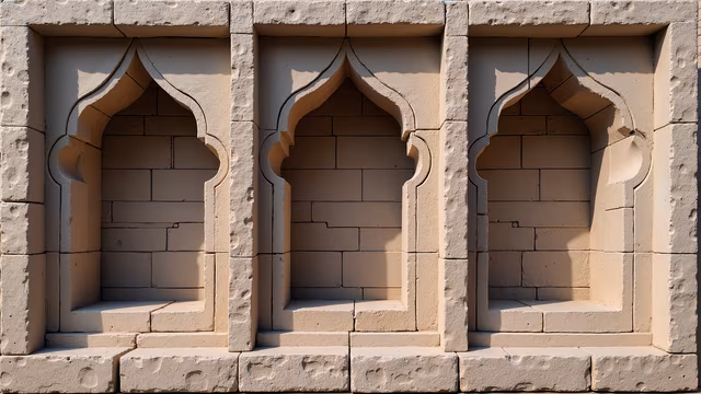 Arched Windows in Sandstone