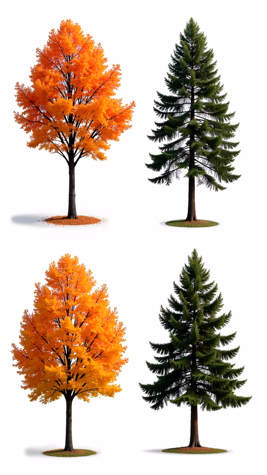 Autumnal Trees Illustration