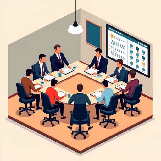 Boardroom Meeting Illustration