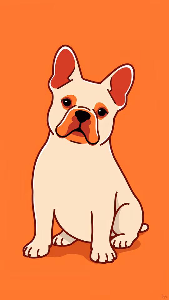 Cartoon French Bulldog