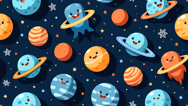 Cartoon Planets