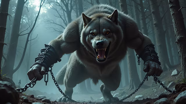 Chained Wolf