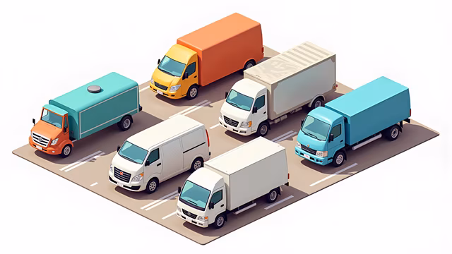 Colorful Trucks Illustration