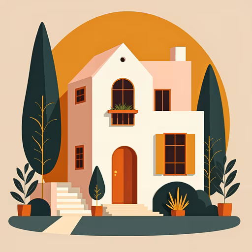 Cozy Cottage Illustration