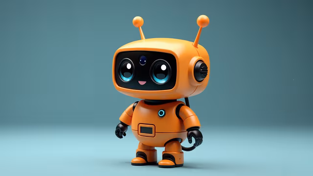 Cute Orange Robot