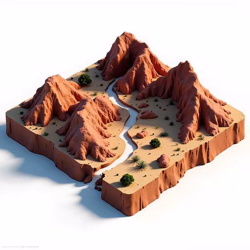Desert Landscape Illustration