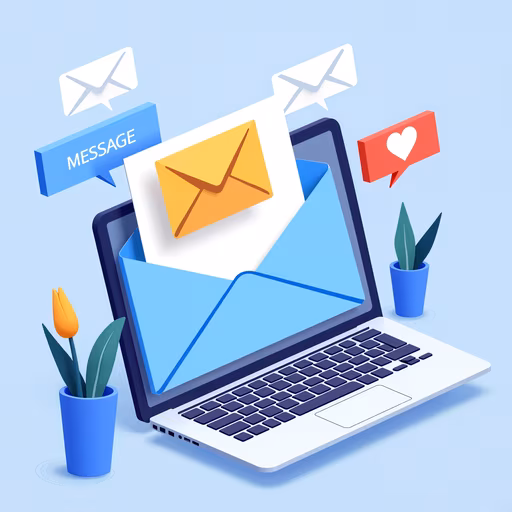 Email Communication Illustration