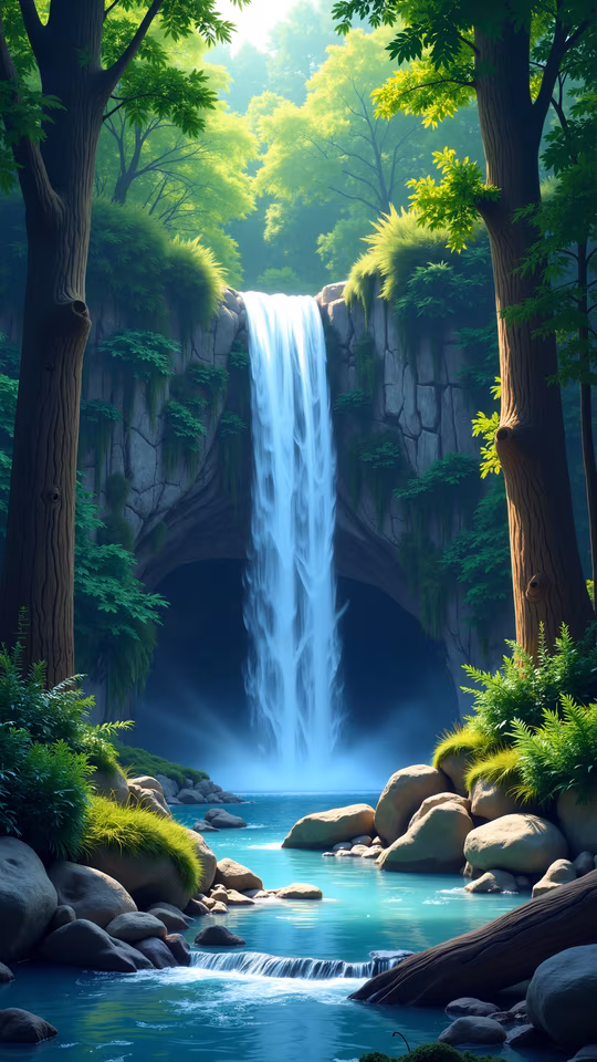 Enchanted Forest Waterfall