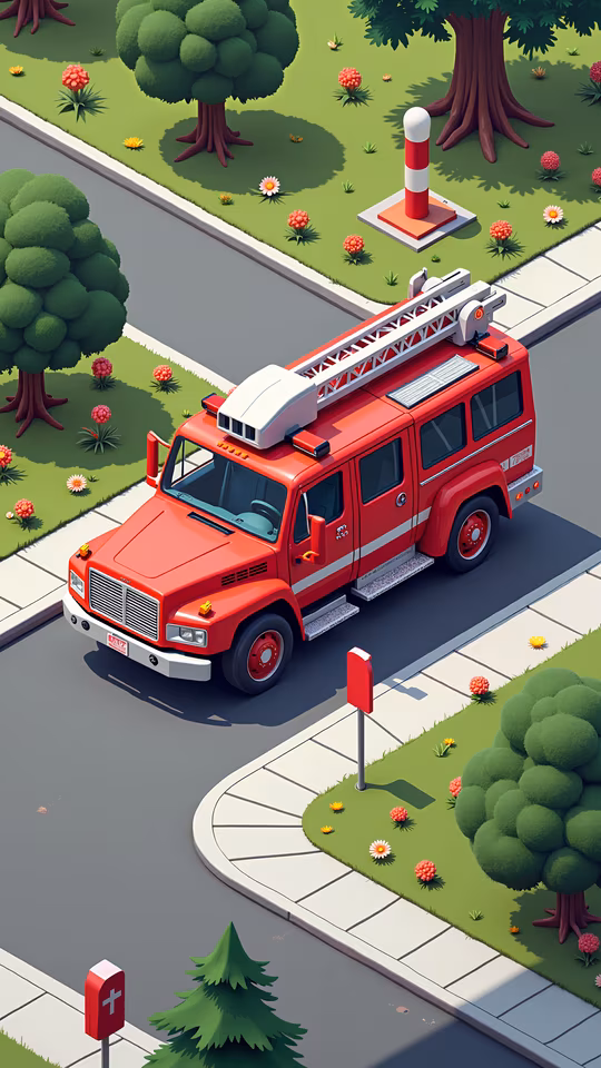Fire Truck Illustration